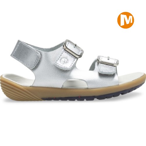 Merrell Bare Steps Sandalen Kinder Silber [DE-KVSLY]
